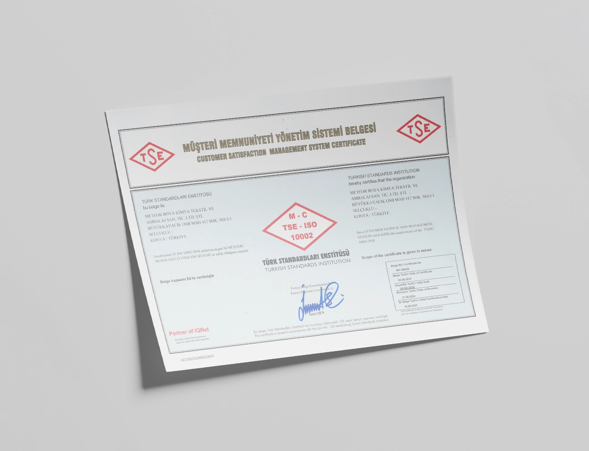 TS ISO 10002:2018 Müşteri Memnuniyeti Sistemi