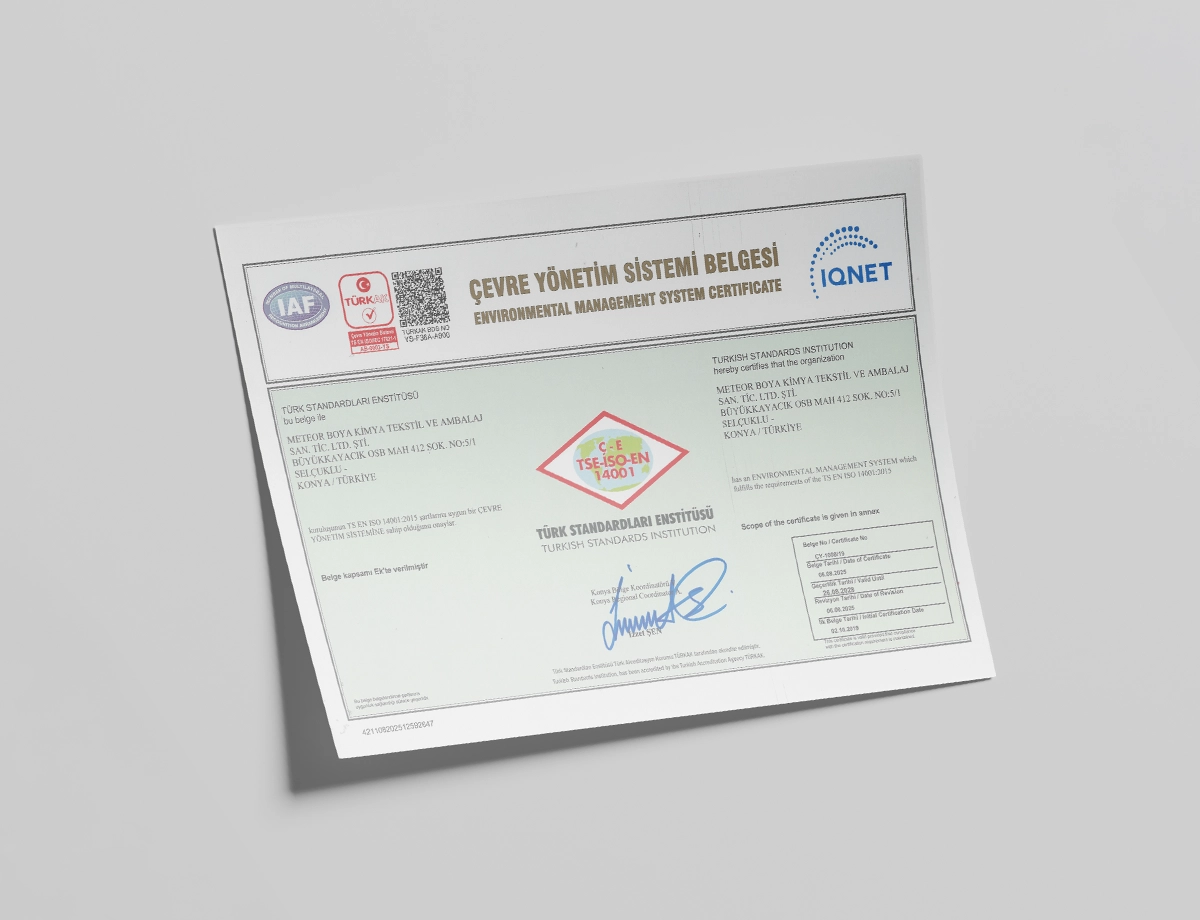 TS EN ISO 14001:2015 Çevre Yönetim Sistemleri