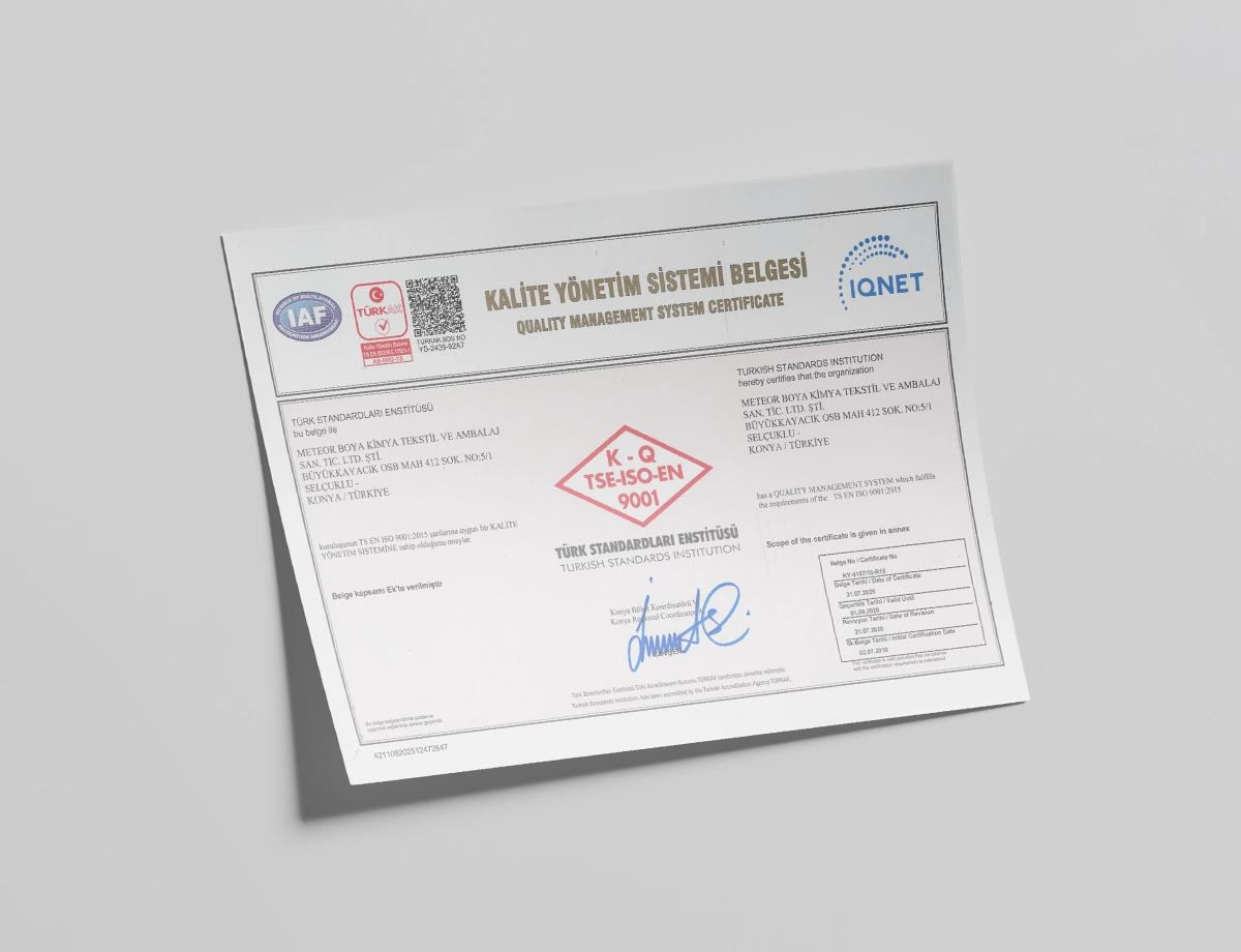 TS EN ISO 9001:2015 Kalite Yönetimi